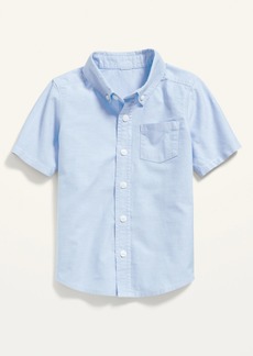 Old Navy Short-Sleeve Oxford Pocket Shirt for Toddler Boys