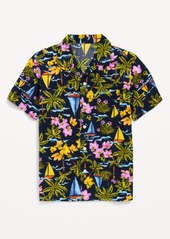 Old Navy Short-Sleeve Printed Camp Shirt for Boys