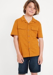Old Navy Short-Sleeve Soft-Knit Utility Pocket Shirt for Boys