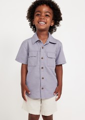 Old Navy Short-Sleeve Utility Pocket Shirt for Toddler Boys