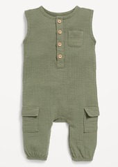 Old Navy Sleeveless Henley Utility Pocket Jumpsuit for Baby