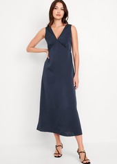 Old Navy Sleeveless Satin Midi Slip Dress