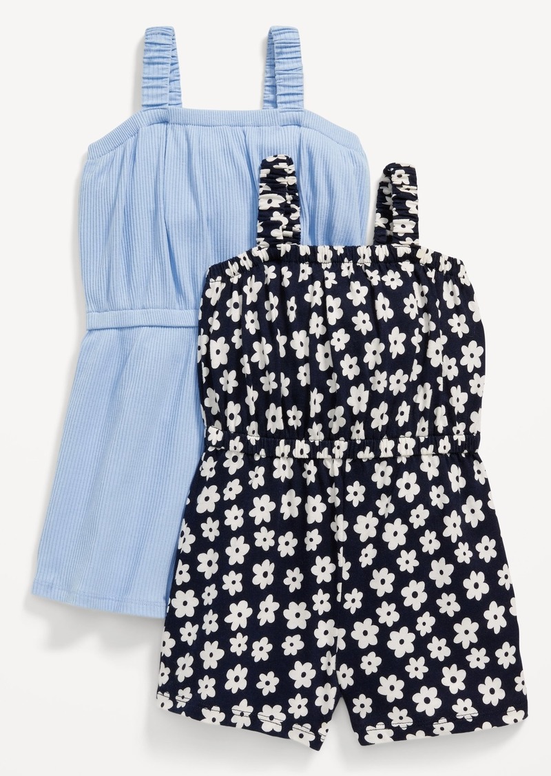 Old Navy Sleeveless Rib-Knit Romper 2-Pack for Toddler Girls