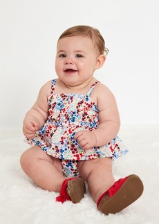 Old Navy Sleeveless Smocked Ruffled One-Piece Romper for Baby