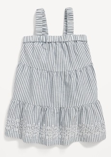Old Navy Sleeveless Striped Tiered Poplin Swing Dress for Baby