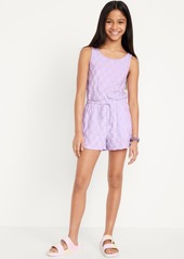 Old Navy Sleeveless Terry Cinched-Waist Romper for Girls