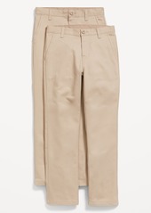 Old Navy Slim Built-In Flex Chino School Uniform Pants 2-Pack for Boys