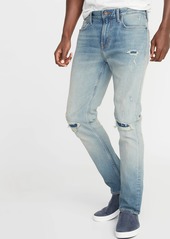 Old Navy Slim Built-In Flex Distressed Jeans For Men