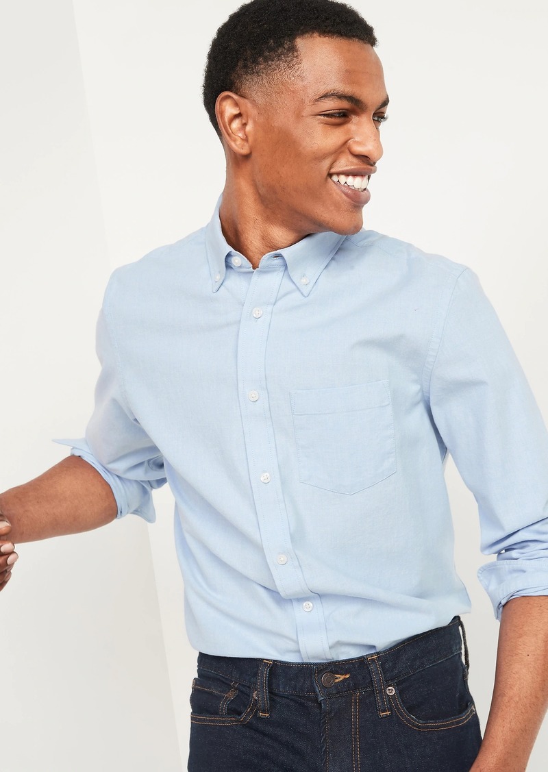 Old Navy Slim Fit Built-In Flex Everyday Oxford Shirt for Men