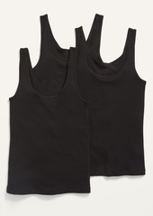 Old Navy Slim-Fit Rib-Knit Tank Top 3-Pack for Women