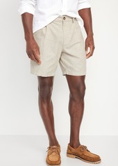 Old Navy Slim Linen-Blend Chino Shorts -- 7-inch inseam