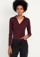 Old Navy Slim Ribbed Button-Down Top