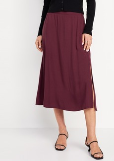 Old Navy Smocked-Waist Midi Skirt