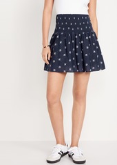Old Navy Smocked-Waist Mini Skirt