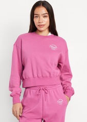 Old Navy SoComfy Crop Graphic Sweatshirt