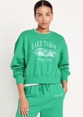 Old Navy SoComfy Crop Graphic Sweatshirt