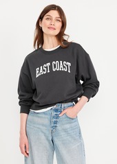 Old Navy SoComfy Crop Graphic Sweatshirt