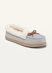 Old Navy Soft-Brushed Faux-Fur Lined Moccasin Slippers for Women