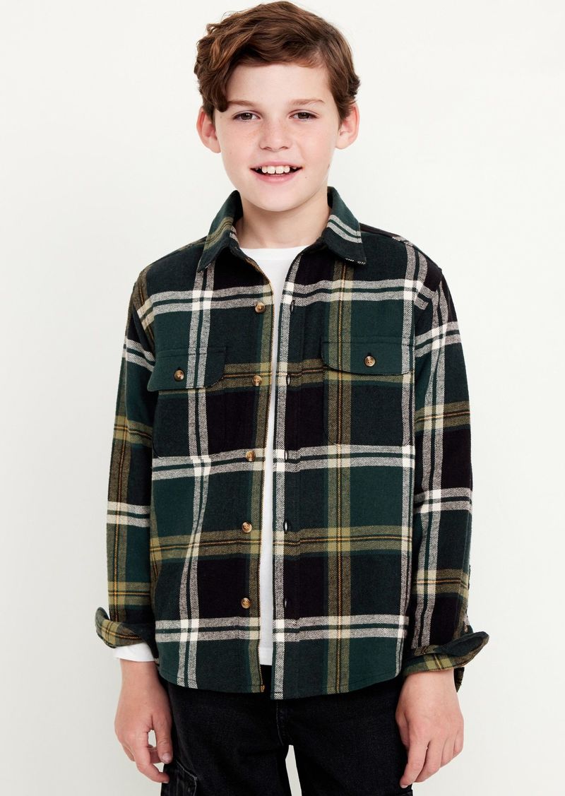 Old Navy Soft-Brushed Flannel Pocket Shirt for Boys