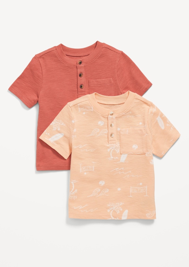 Old Navy Soft-Knit Henley Pocket T-Shirt 2-Pack for Toddler Boys