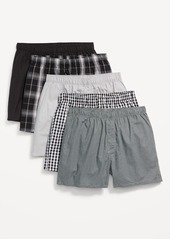 Old Navy 5-Pack Soft-Washed Boxer Shorts -- 3.75-inch inseam