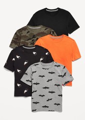 Old Navy Softest Crew-Neck T-Shirt 5-Pack for Boys