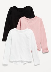 Old Navy Softest Long-Sleeve Scoop-Neck T-Shirt 3-Pack for Girls