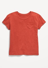 Old Navy Softest Short-Sleeve Heart-Pocket T-Shirt for Girls