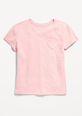 Old Navy Softest Short-Sleeve Heart-Pocket T-Shirt for Girls