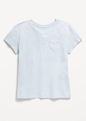 Old Navy Softest Short-Sleeve Heart-Pocket T-Shirt for Girls