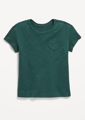 Old Navy Softest Short-Sleeve Heart-Pocket T-Shirt for Girls