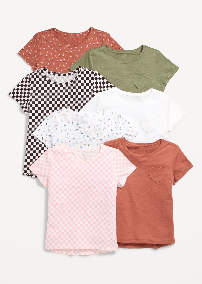 Old Navy Softest Short-Sleeve T-Shirt 7-Pack for Girls