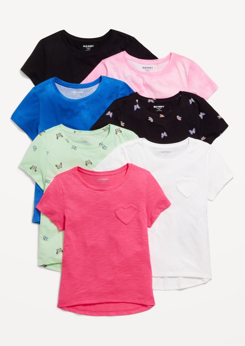 Old Navy Softest Short-Sleeve T-Shirt Variety 5-Pack for Girls