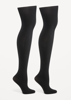 Old Navy Solid Control-Top Tights 2-Pack for Women
