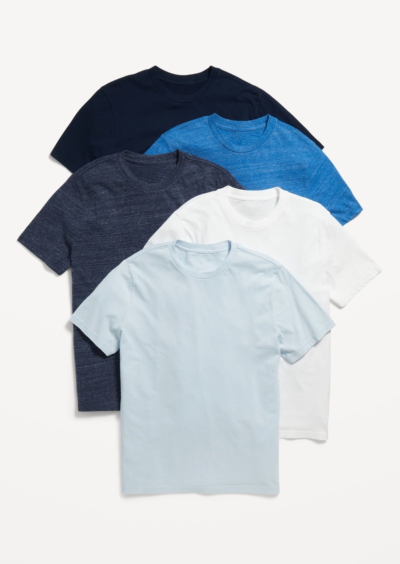 Old Navy Solid Crew-Neck T-Shirt 5-Pack