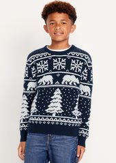 Old Navy Crew-Neck Cable-Knit Sweater for Boys