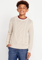 Old Navy Crew-Neck Cable-Knit Sweater for Boys