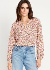 Old Navy Loose Split-Neck Button-Down Top