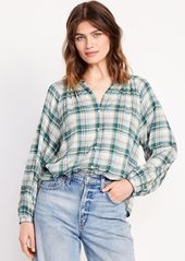 Old Navy Loose Split-Neck Button-Down Top