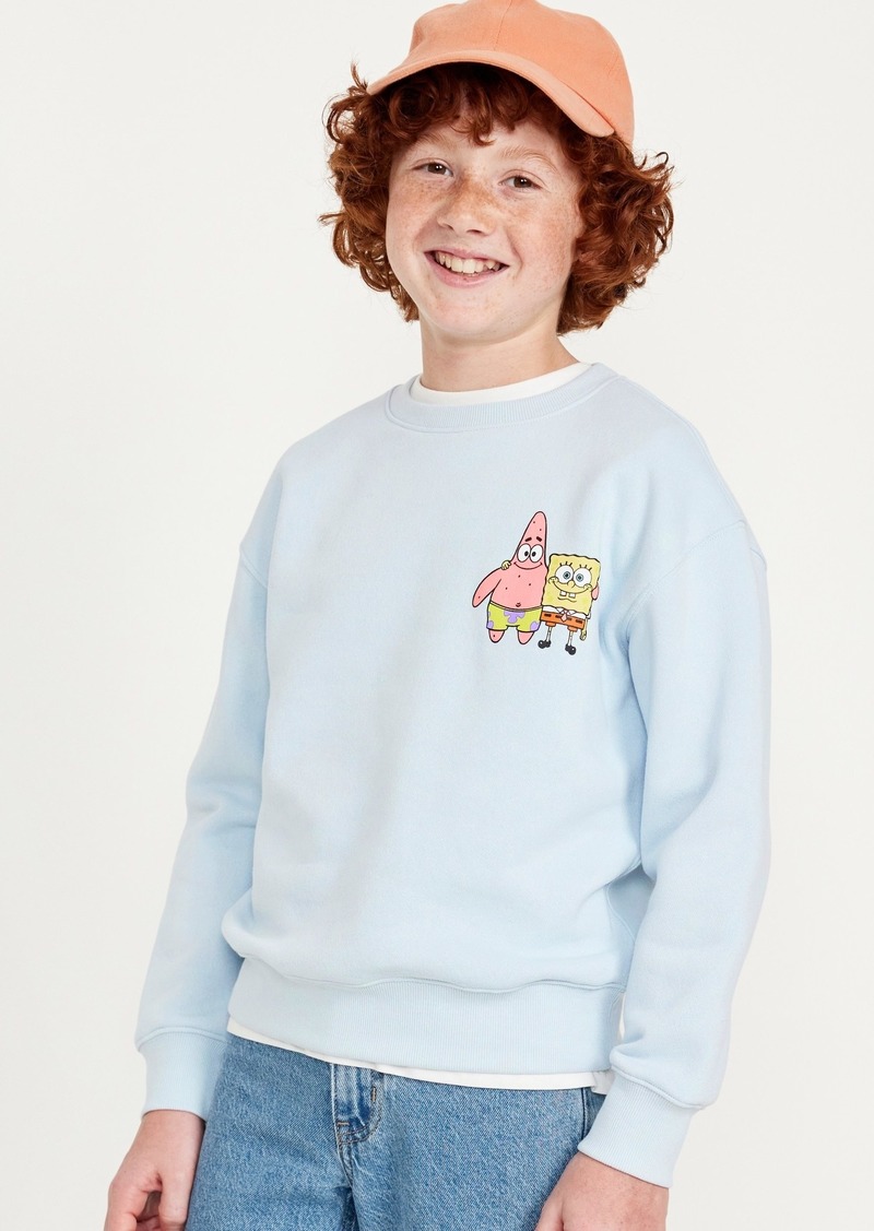 Old Navy SpongeBob SquarePants™ Gender-Neutral Crew-Neck Sweatshirt for Kids