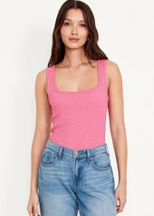 Old Navy Square-Neck Textured Tank Top