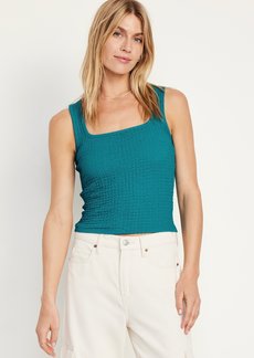 Old Navy Square-Neck Textured Tank Top