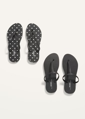 Old Navy Flip-Flop/T-Strap Sandals Variety 2-Pack (Partially Plant-Based)