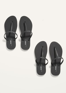 Old Navy T-Strap Flip-Flop Sandals 2-Pack (Partially Plant-Based)