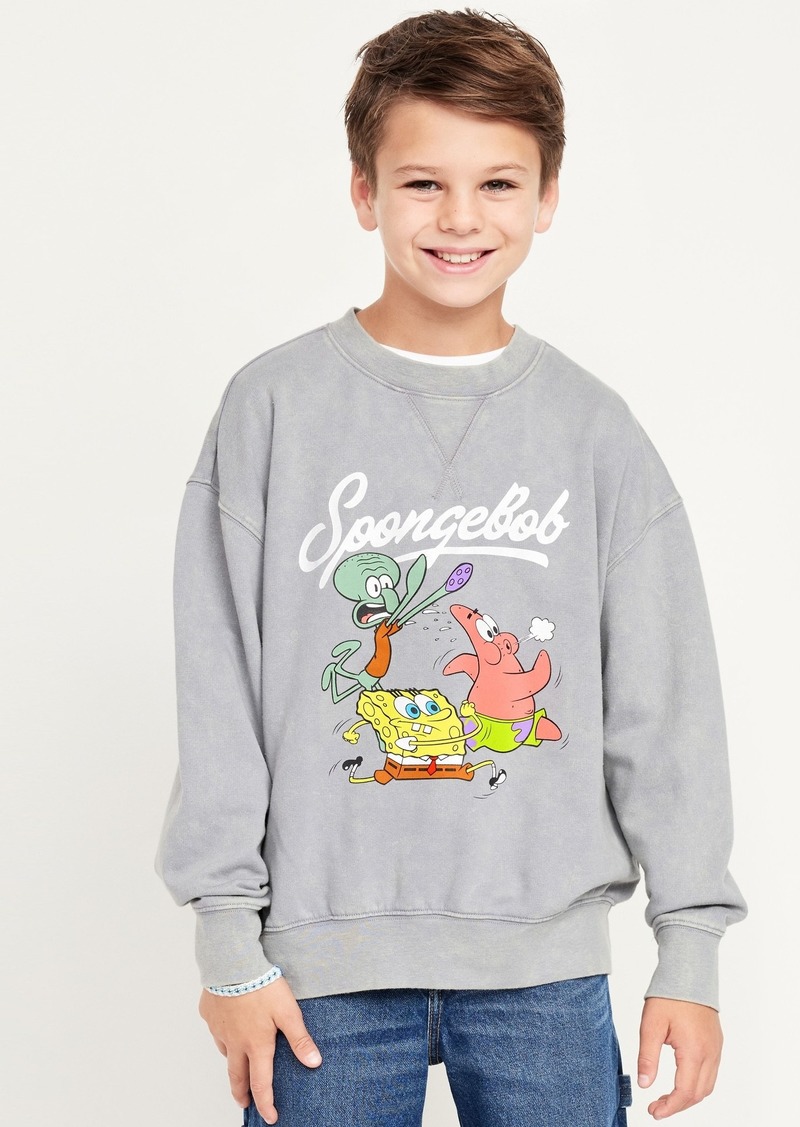 Old Navy SpongeBob SquarePants™Over-Sized Gender-Neutral Sweatshirt for Kids