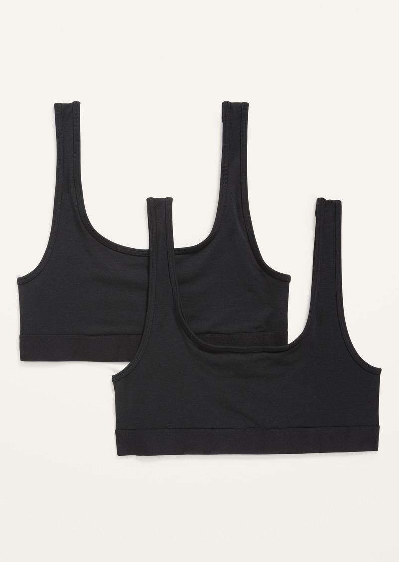 Old Navy Supima® Cotton-Blend Bralette Top 2-Pack
