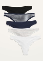 Old Navy Supima® Cotton-Blend Thong Underwear 5-Pack