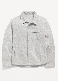 Old Navy Sweater-Fleece Hybrid Shacket for Boys