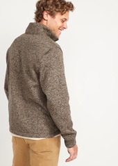Old Navy Sweater-Fleece Mock-Neck Quarter-Zip Sweatshirt for Men