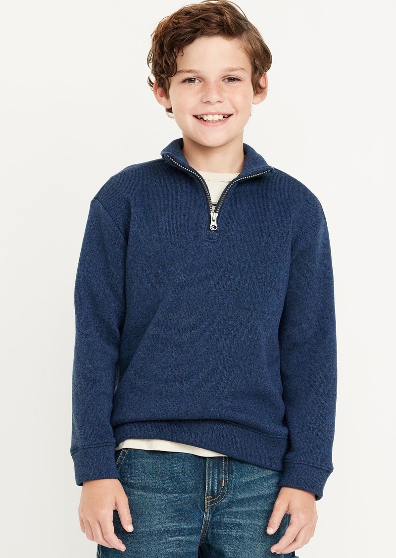 Old Navy Sweater-Fleece Quarter-Zip Pullover Sweater for Boys